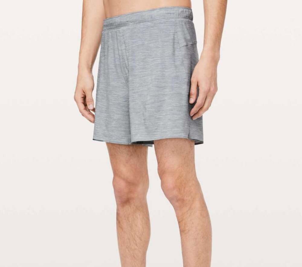 Lululemon Surge Short *6" Heather Allover Sea Salt Light Cast Size Large